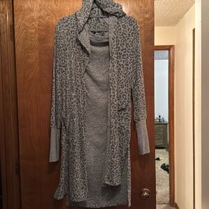 Sweet Romeo long cardigan animal print